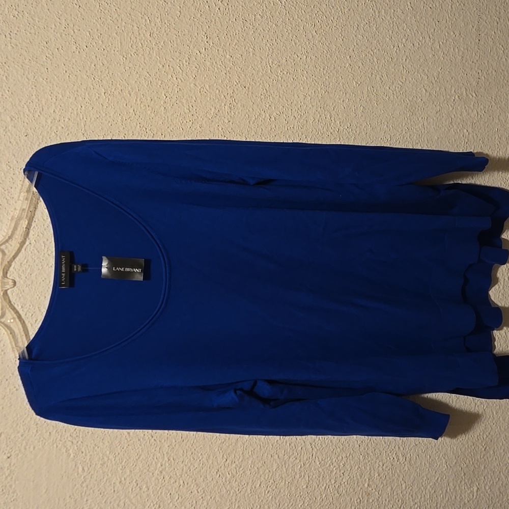 B11 Lane Bryant Blue Lightweight Sweater Sz 18/20 NWT